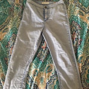 High waisted skinny jeans